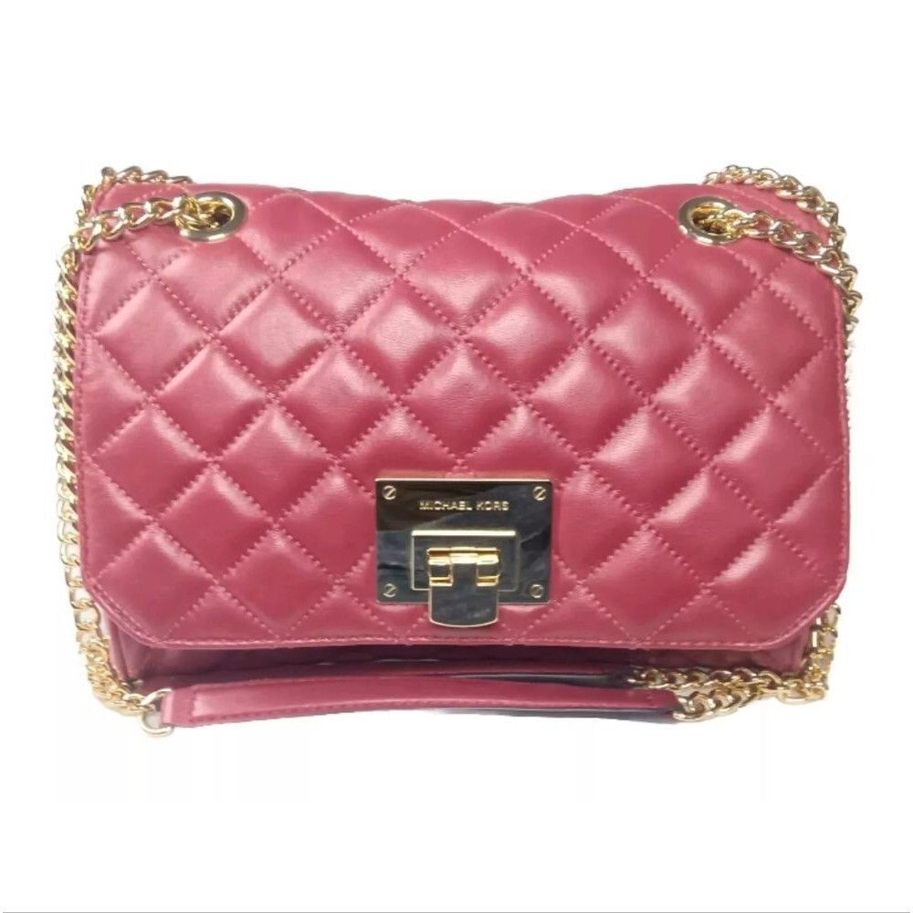 Michael Kors Vivianne Quilted Leather Shoulder Bag Crossbody Handbag Retail $398
